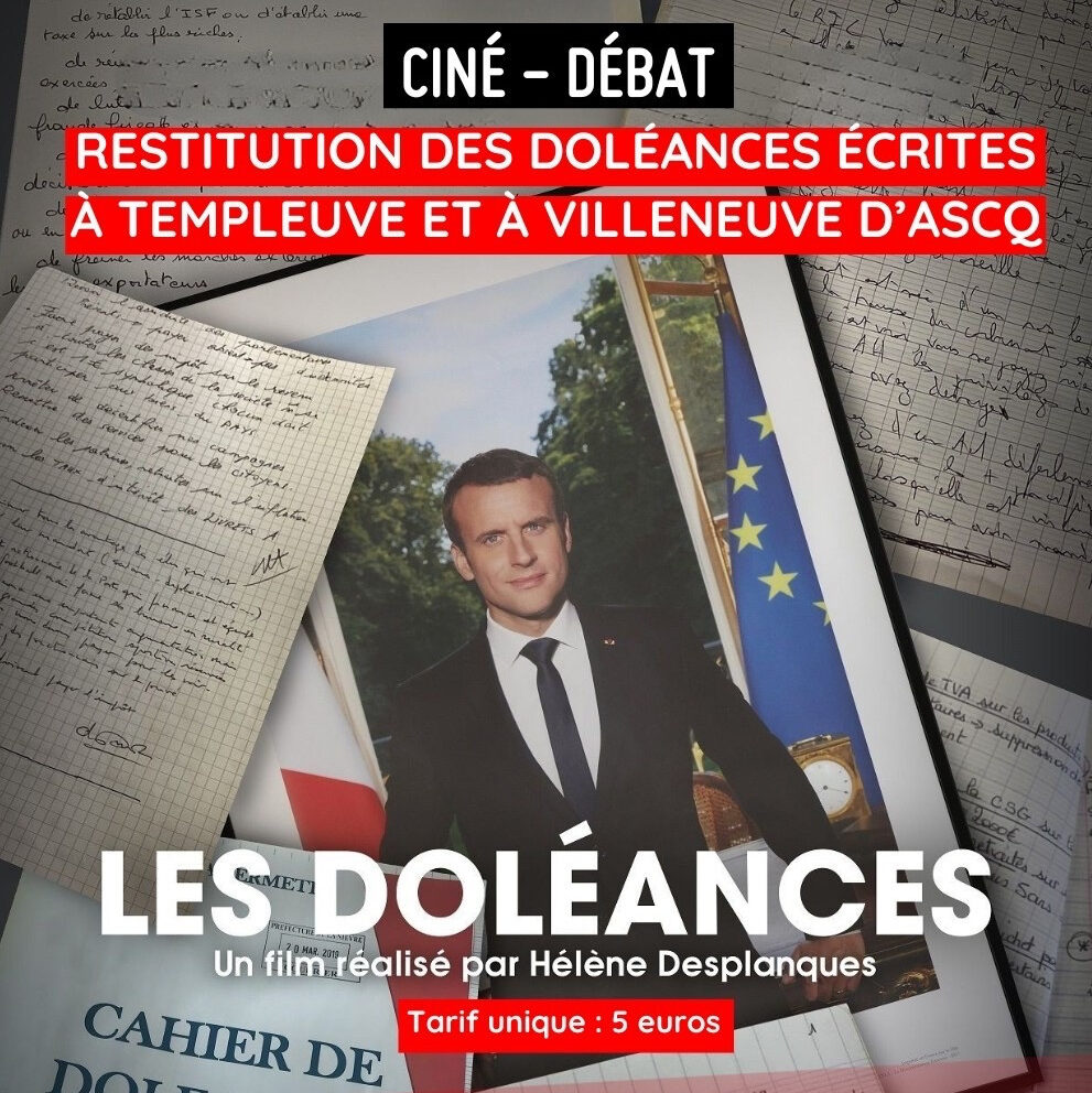 16 et 26 juin : ciné-débat « les Doléances » à Hazebrouck et Templeuve