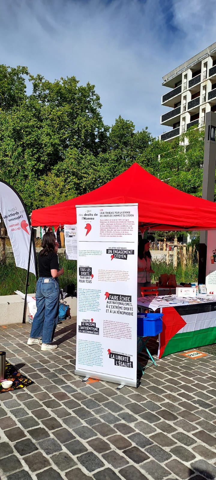 La section était présente à la braderie de Lille