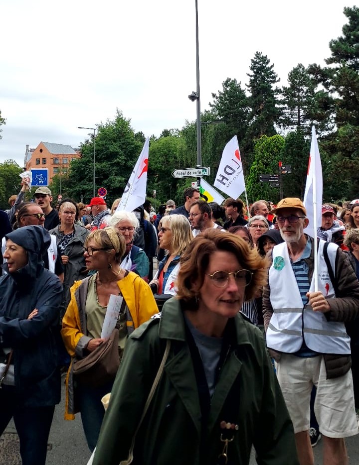 La LDH présente à la manifestation du 10 septembre