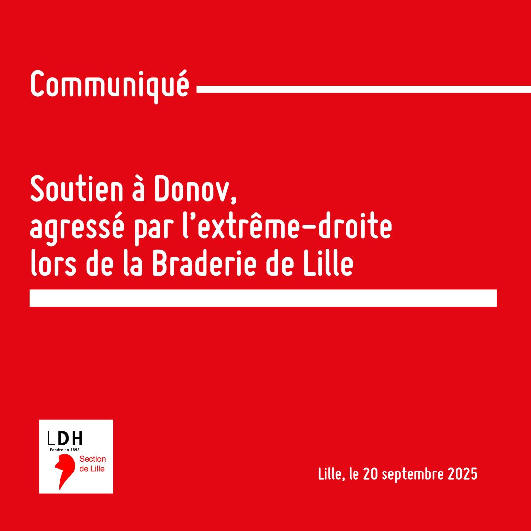 Communiqué : soutien à donov, agressé par l’extrême-droite lors de la braderie de lille