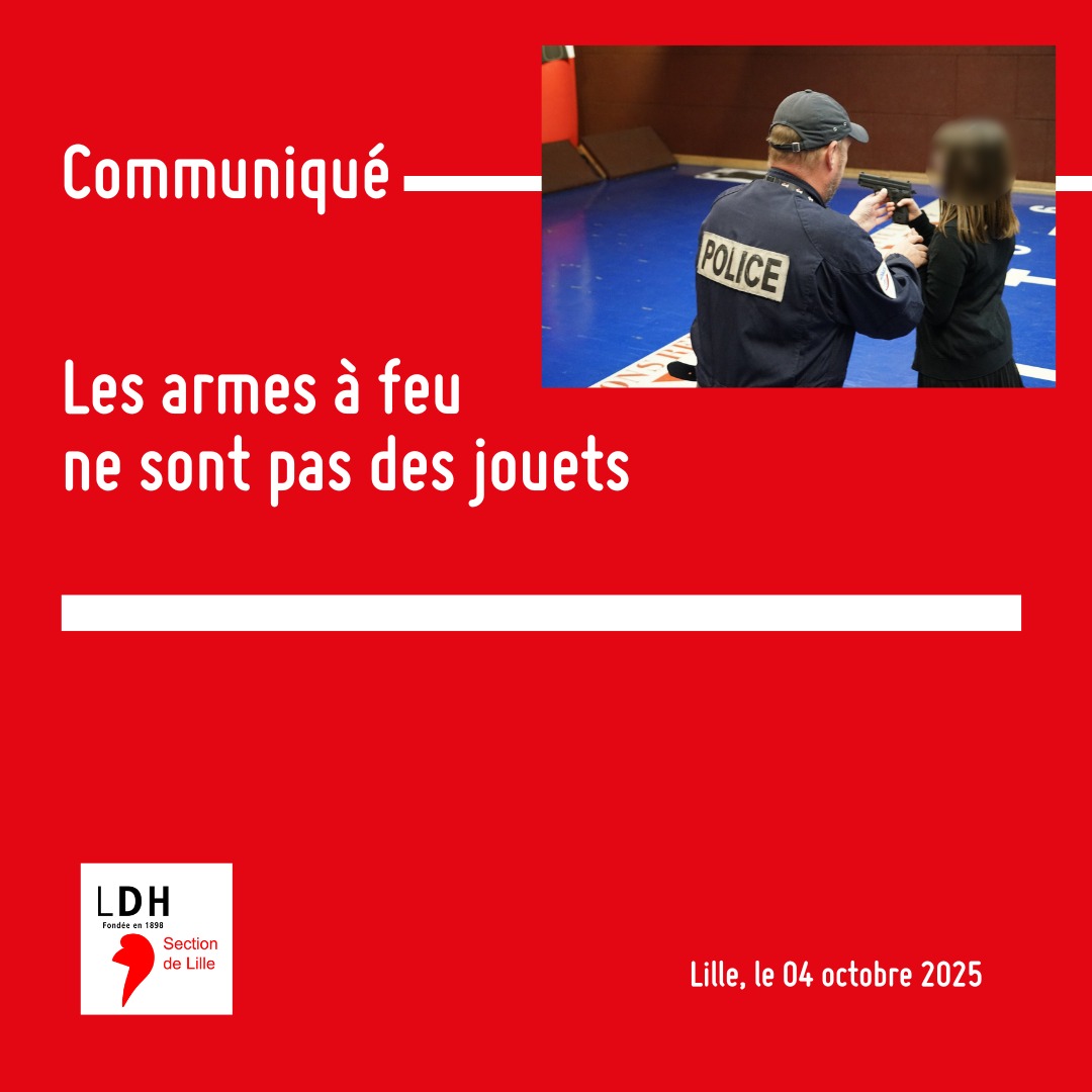 Communiqué : Les armes à feu ne sont pas des jouets