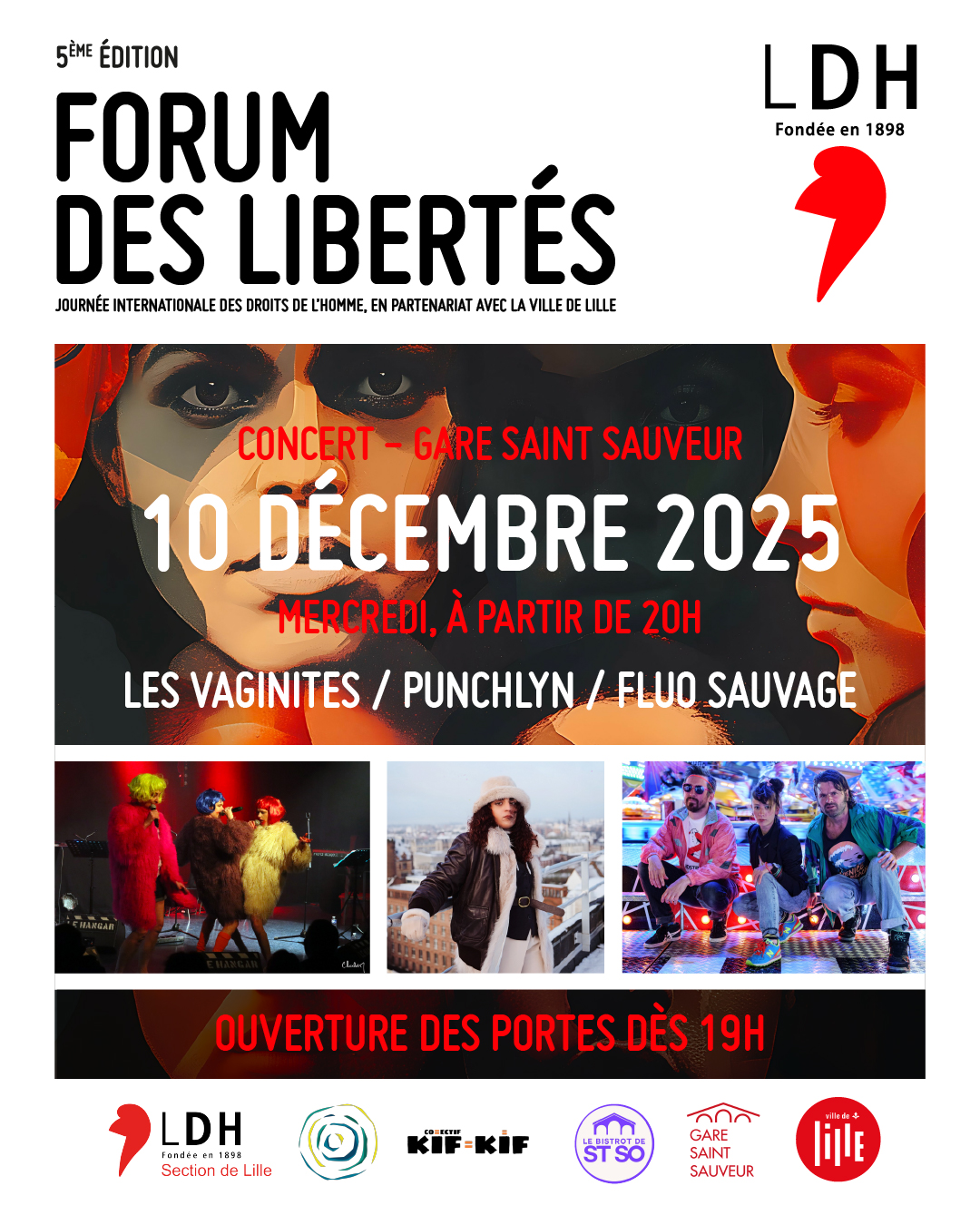 10 décembre : Concert à Saint sauveur pour cloturer le forum des libertés