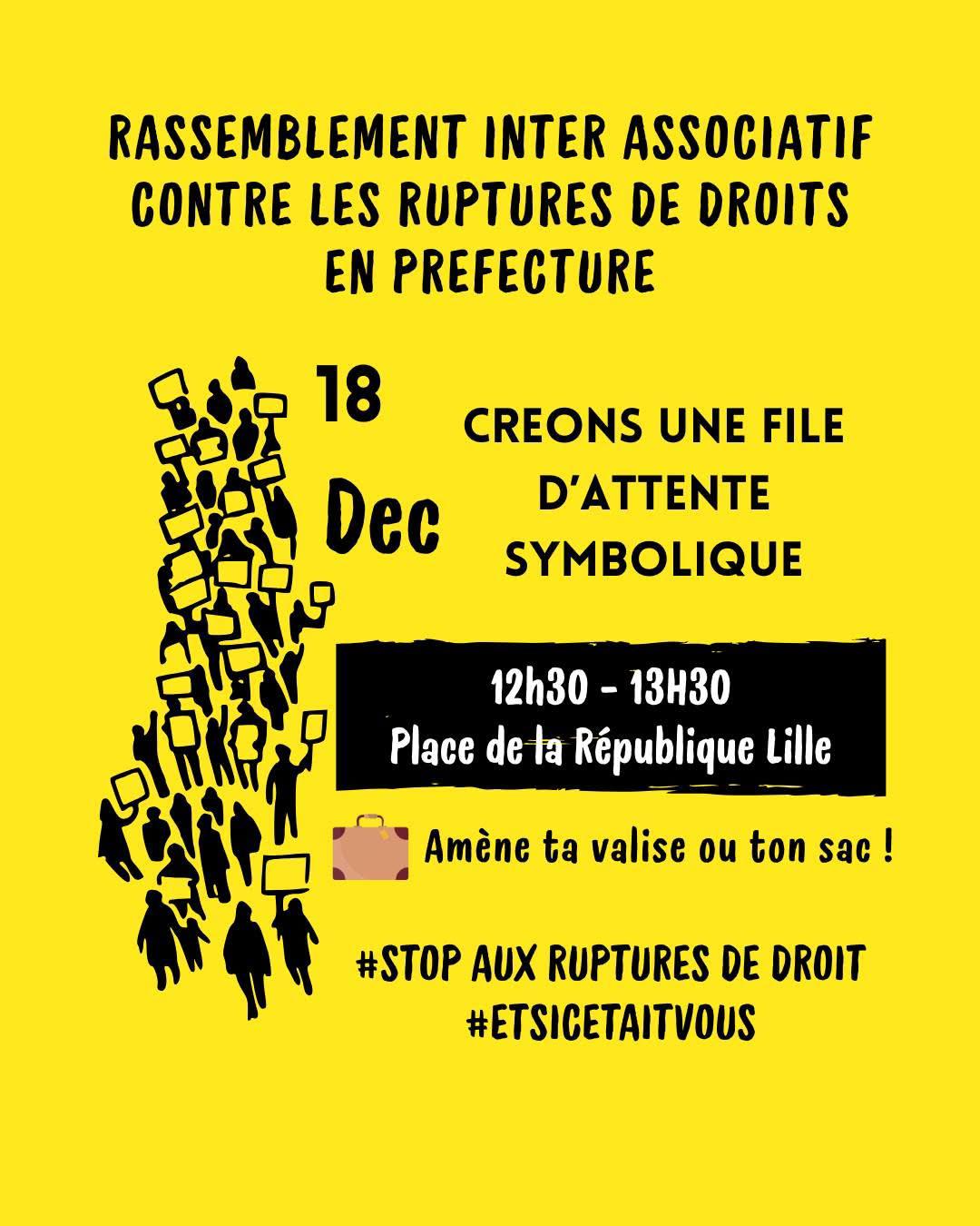 18 Décembre : Rassemblement place de la république à l’occasion de la journée internationale des personnes migrantes