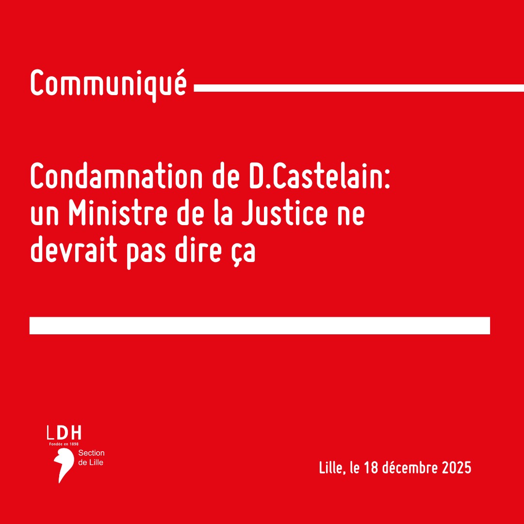 Condamnation de damien CASTELAIn: un ministre de la justice ne devrait pas dire ça