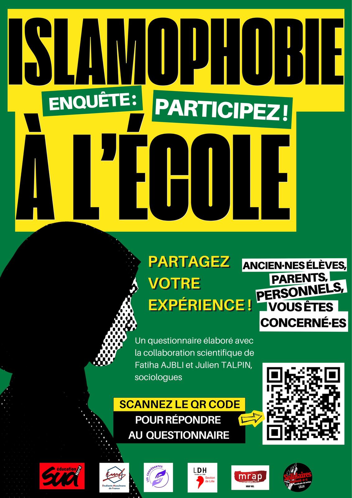 Enquête sur l&rsquo;islamophobie à l&rsquo;ecole