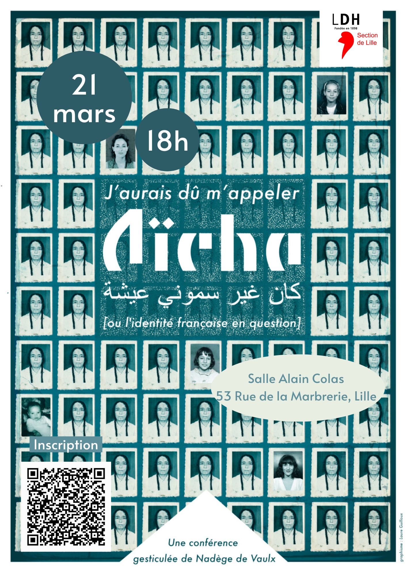 21 mars : Conférence gesticulée « J’aurais dû m’appeler Aïcha »