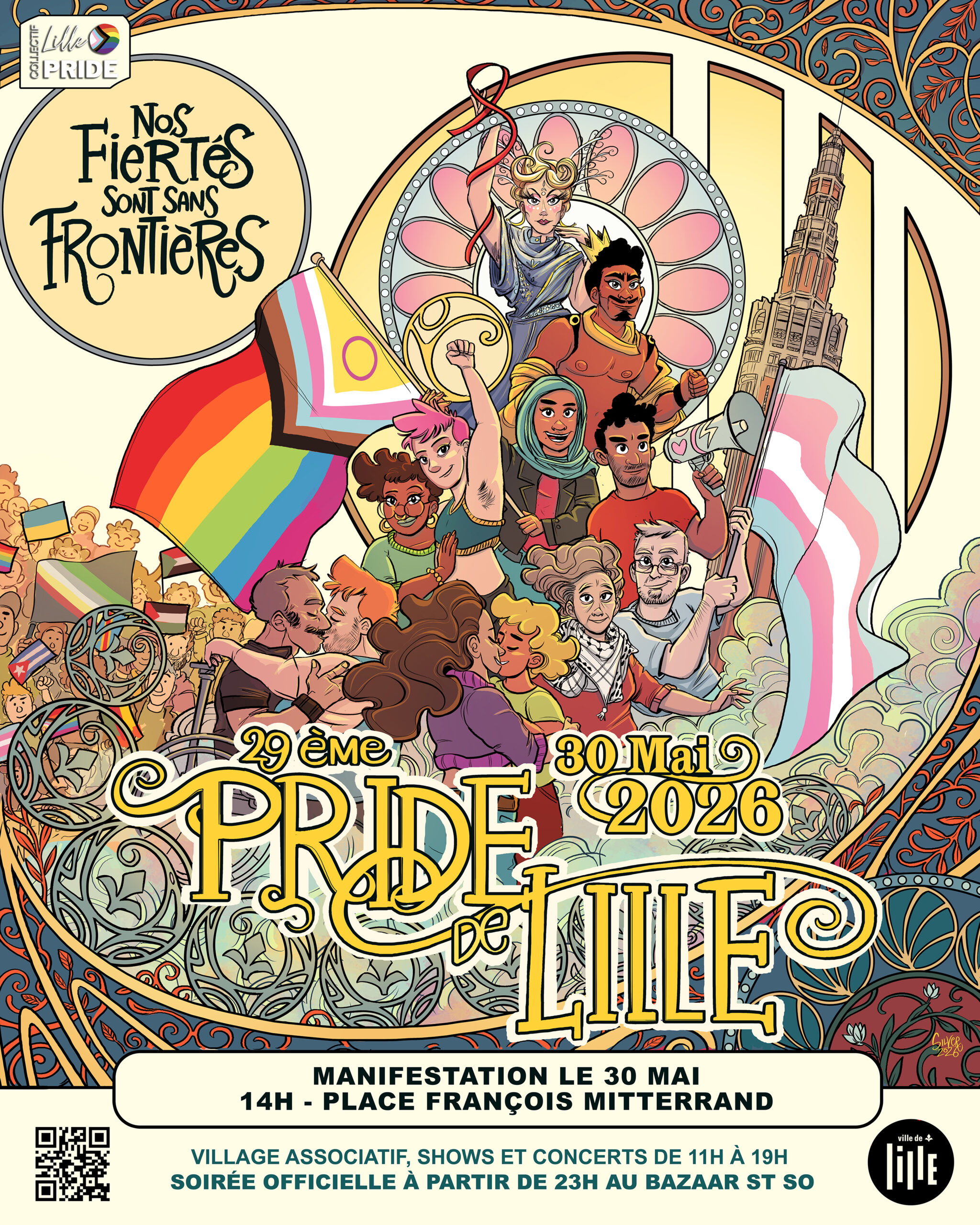 30 mai : Pride de Lille 2026 – Nos fiertés sont sans frontières !