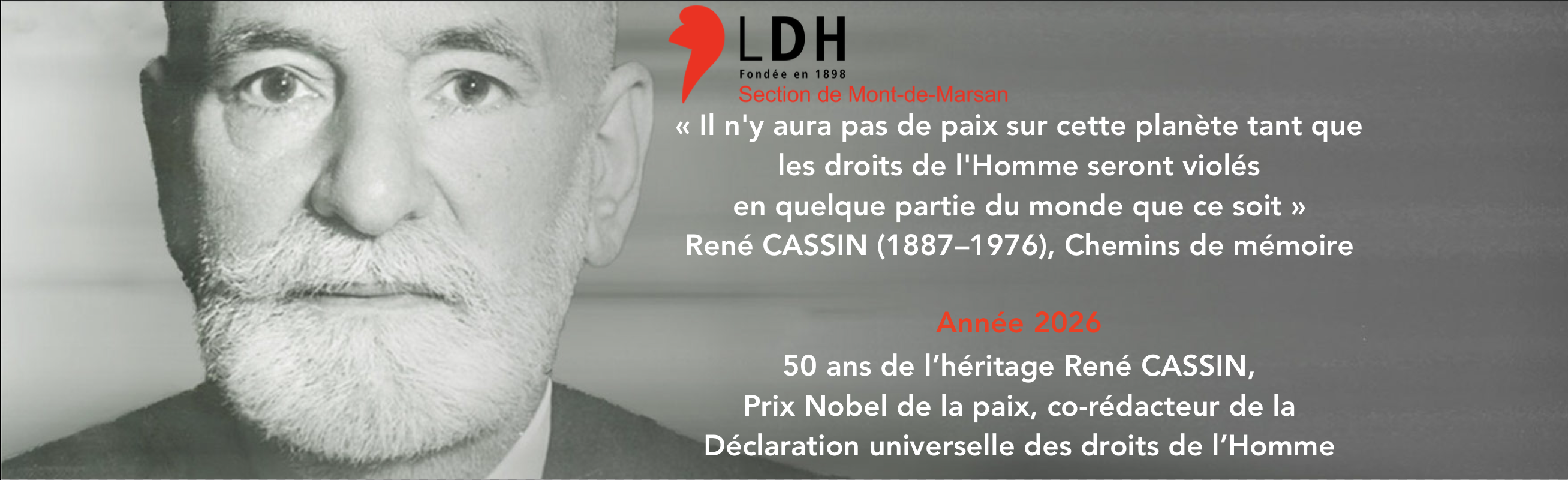 Année 2026 : 50 ans de l’héritage René Cassin